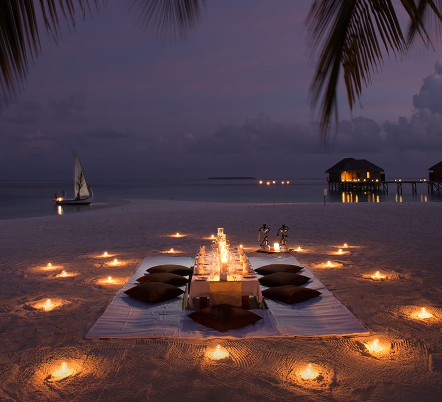 Beach Dining Events Conrad Maldives Rangali Island Resort 