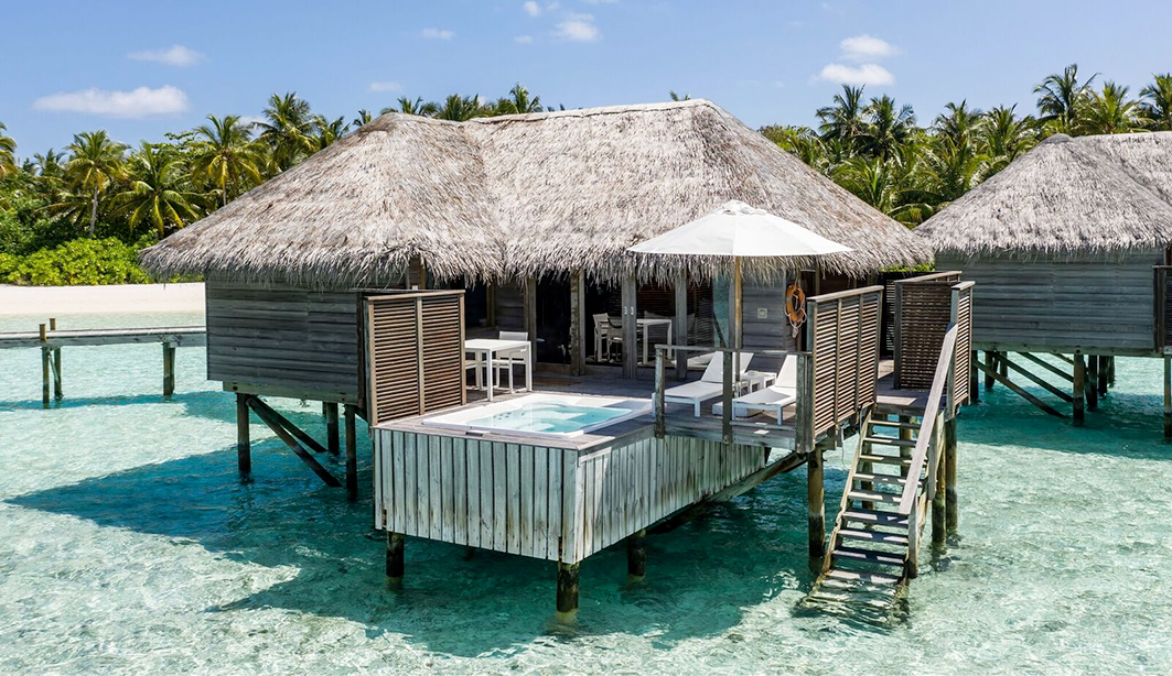 Image of overwater bungalow in Maldives