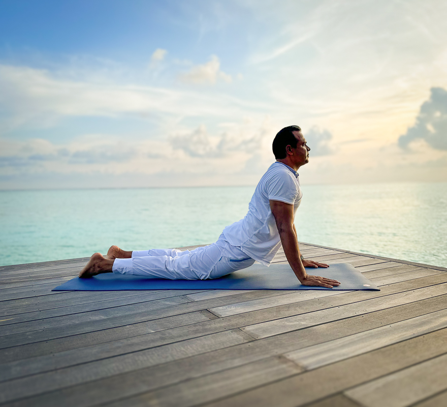Conrad Maldives Rangali Island Fitness Yoga Trainer Manesh