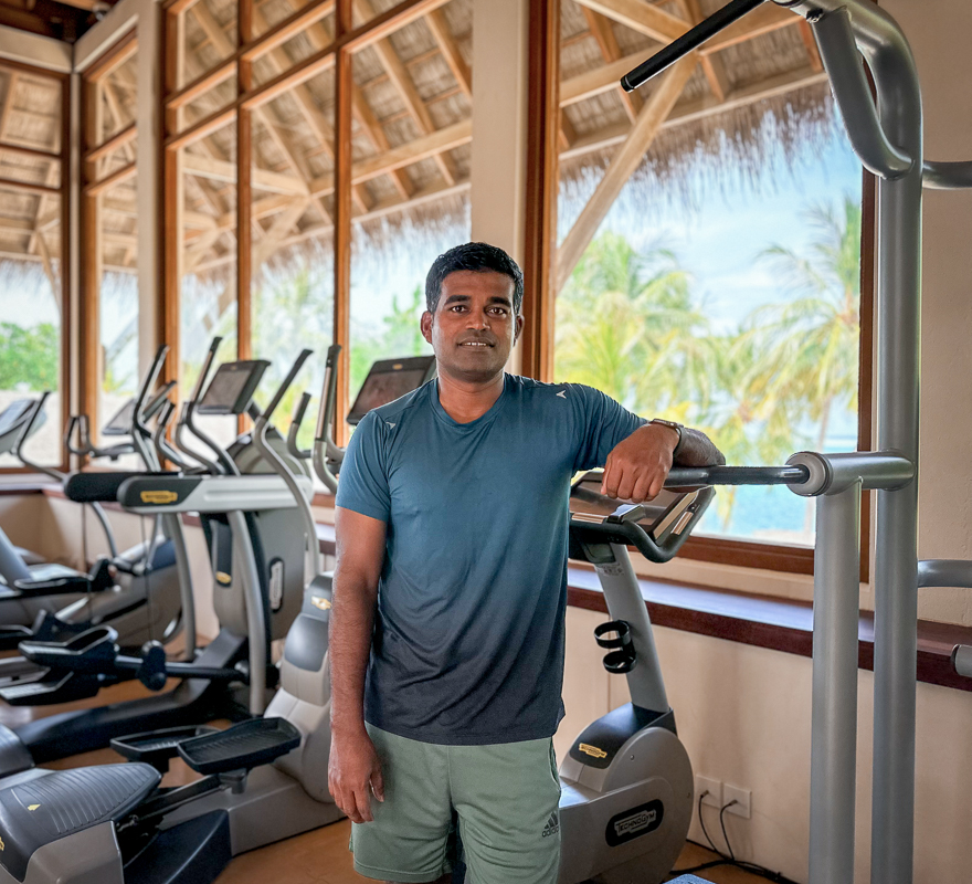 Conrad Maldives Rangali Island Gym Fitness Trainer Shiffaz