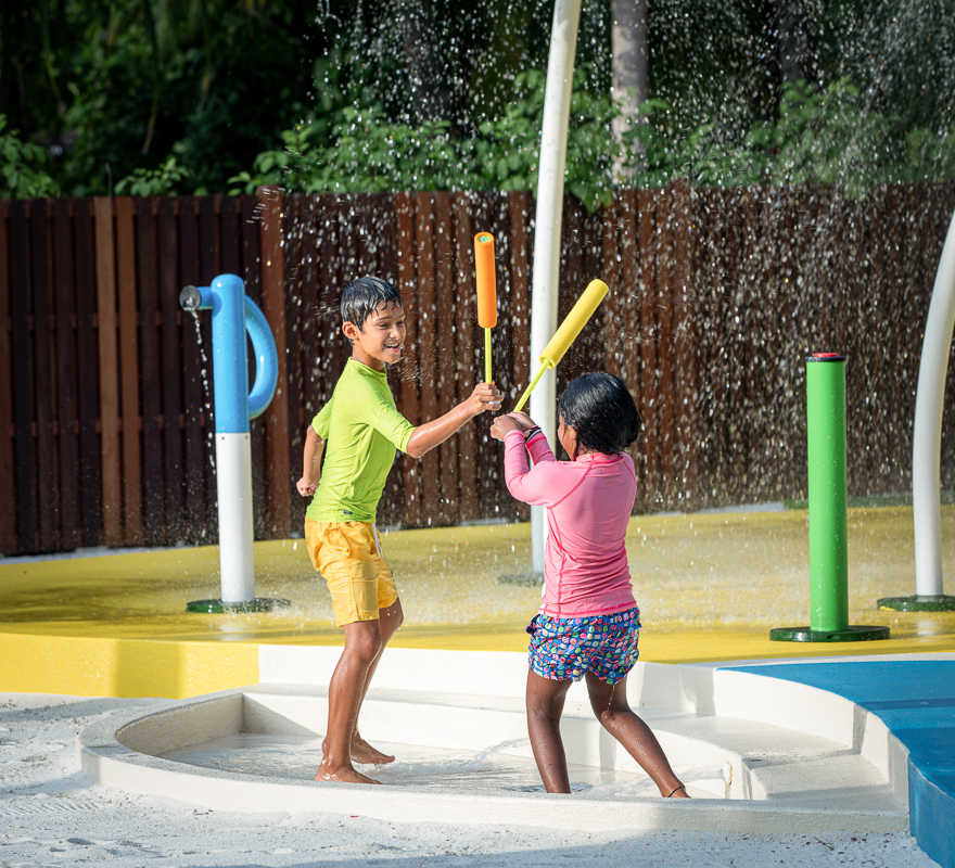 Conrad Maldives Rangali Island Kids fun Splash park