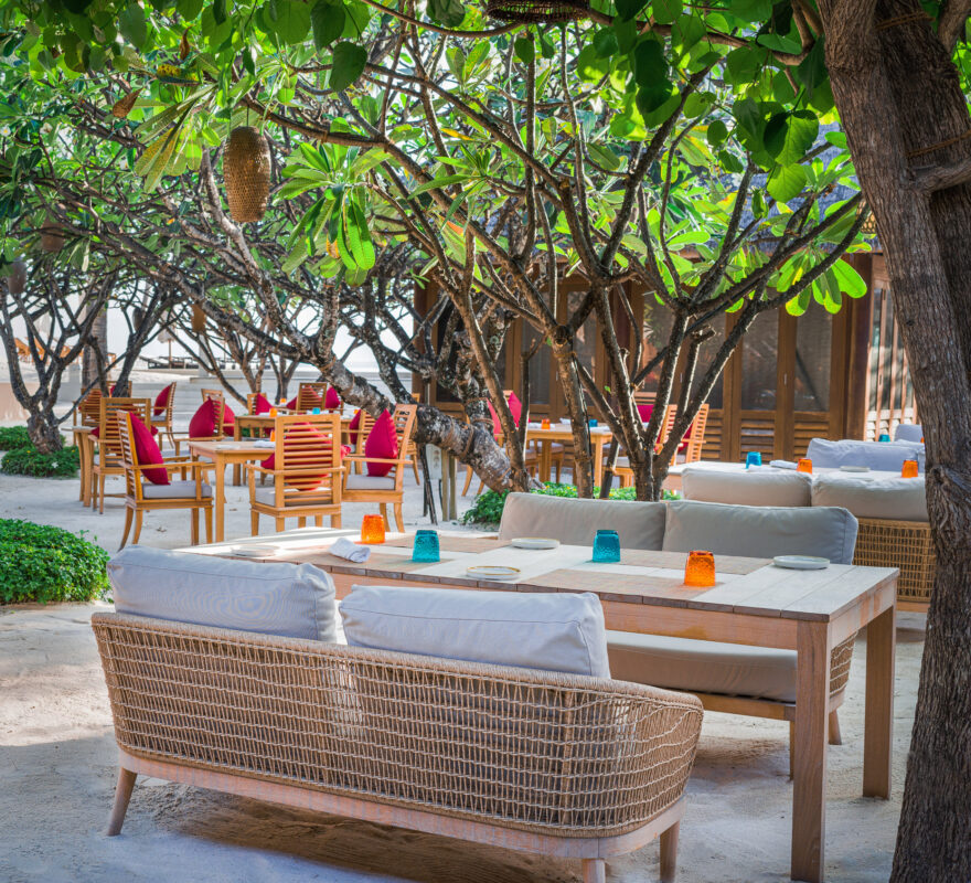 Conrad Maldives Rangali Island Atoll Market outdoor seating
