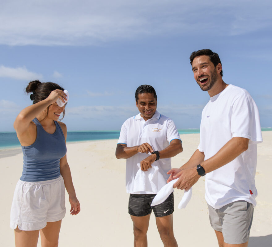 Conrad Maldives Rangali Island Beach Fitness Run
