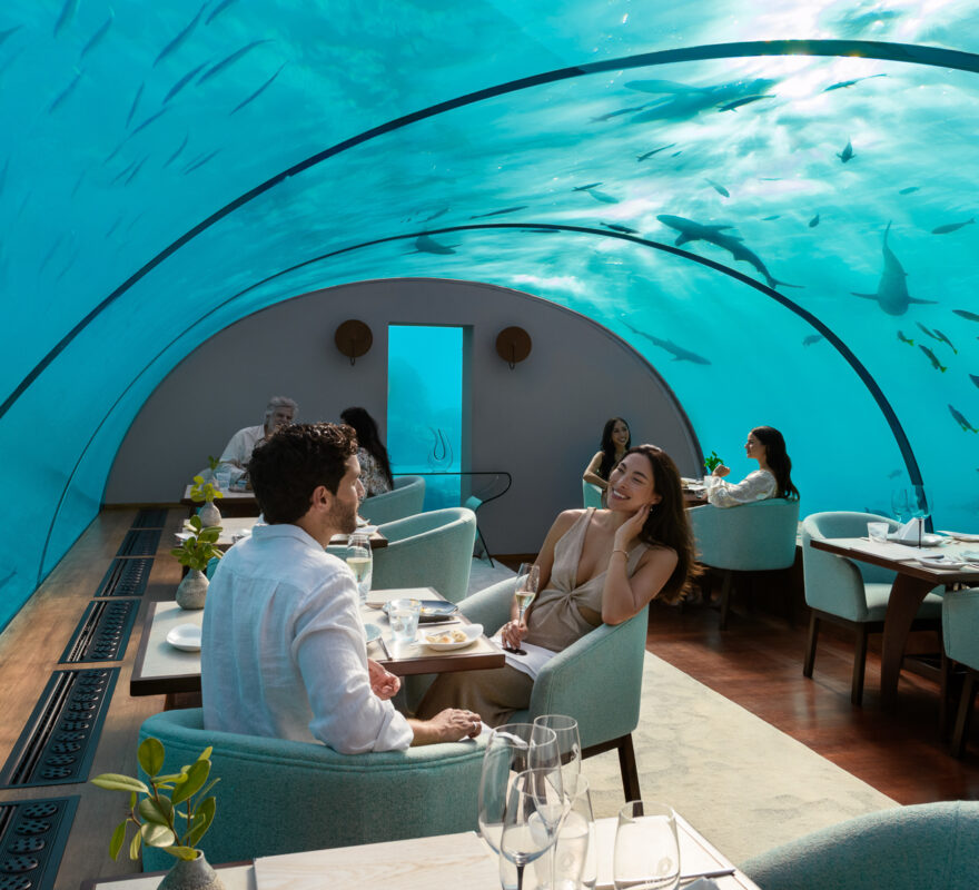 Conrad Maldives Rangali Island Ithaa Couple