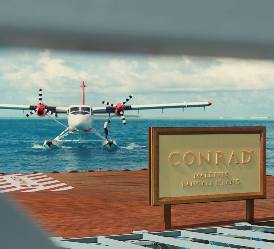 Conrad Maldives rangali Island Seaplane Arrival