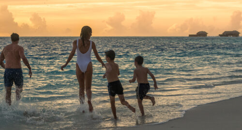 Conrad Maldives Rangali Island Sunset Beach Family