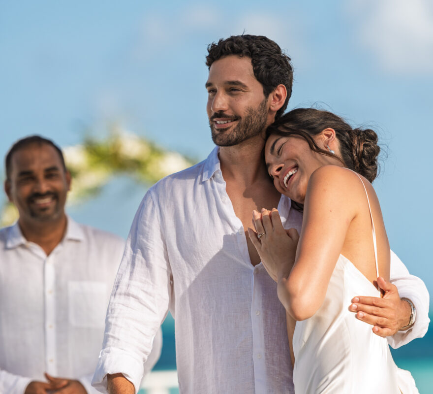 Conrad Maldives Rangali Island renewal of vows couple